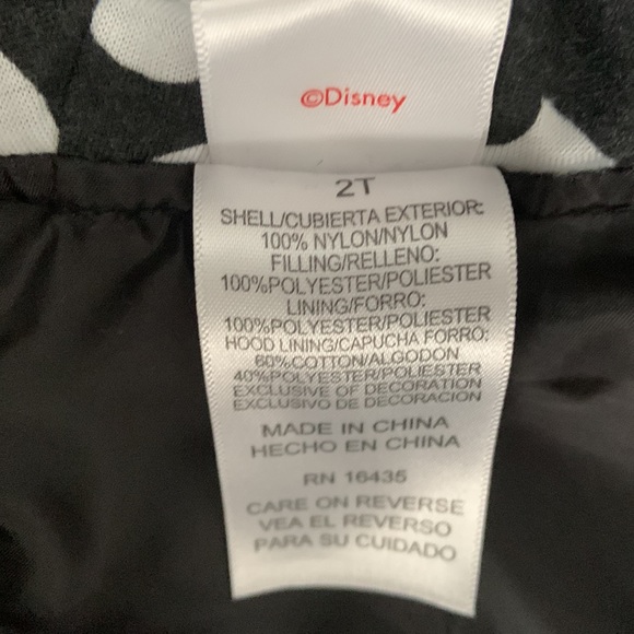 Toddler (2T) Mickey Mouse Vest with Hood and Mouse Ears - Picture 4 of 5